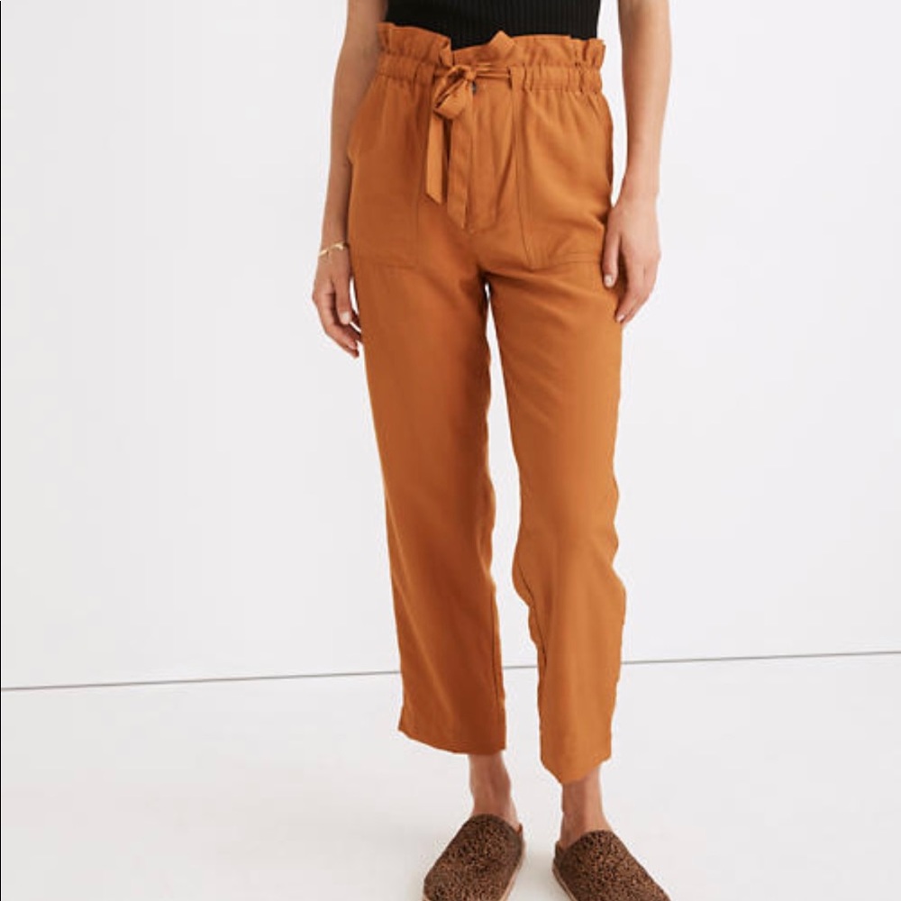 Madewell Dunaway Paper Bag Pants